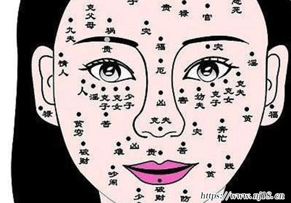 女人10處有痣是富貴痣，女人身上的10大福痣
