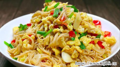 金針菇炒雞蛋怎麼做好吃