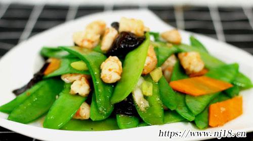 荷蘭豆炒蝦仁